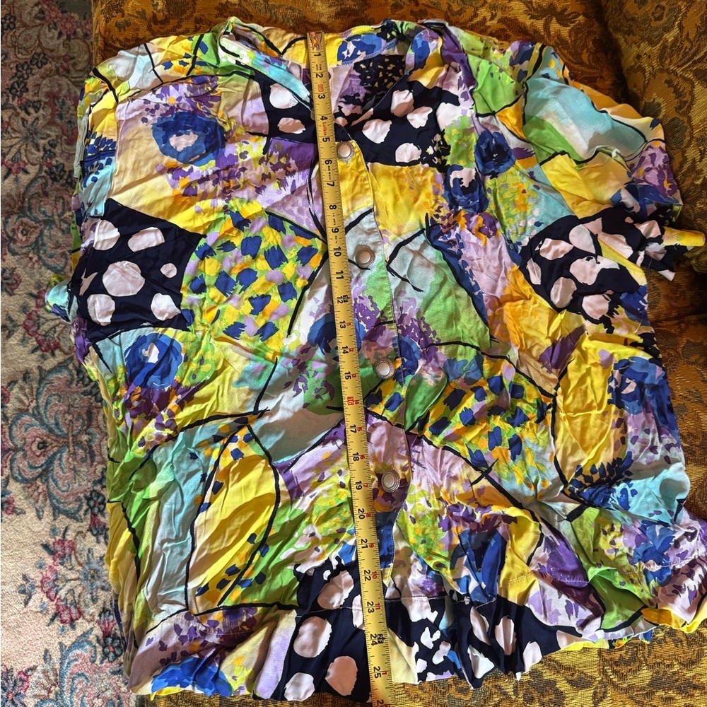 Colorful Abstract Button-Up Shirt - Picture 7 of 7
